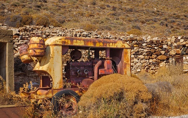 mining, serifos, ore mining, legacy, environmental sin, thrash metal, rust